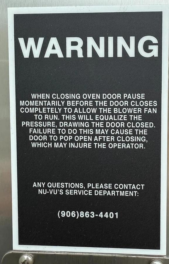 Used NU-VU QB-3/9 Electric Proofer Heated Oven Double Stack Merchandiser on Casters - LIKE  NEW CLEARANCE ITEM