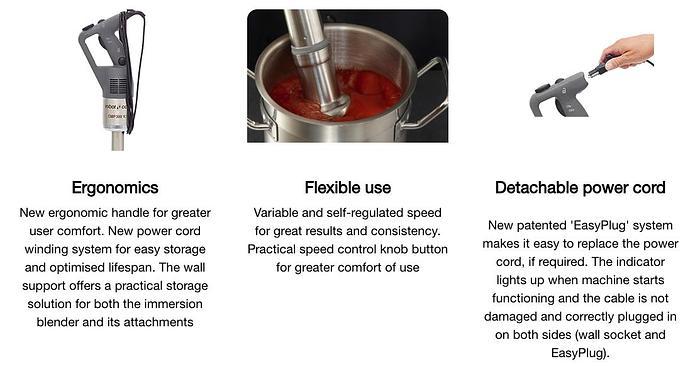 Robot Coupe - Compact 10" Immersion Blender 16 Qt Capacity - CMP250VV