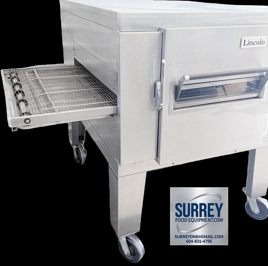 Used incoln Impinger 1450 Single Deck Gas Fired Conveyor Pizza Oven