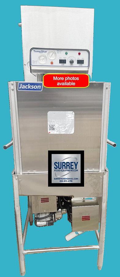 Used Jackson TEMPSTAR VENTLESS (VER Series)Hot water Dishwasher W Booster Heater 3 PH
