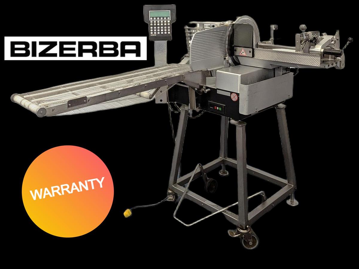 Used Bizerba A404FB Automatic Meat Slicer & Stacker W/Conveyor