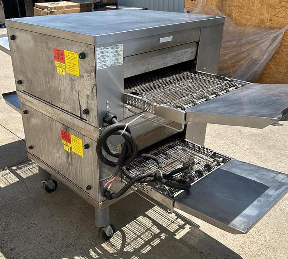 Used CTX Commercial conveyor oven on casters