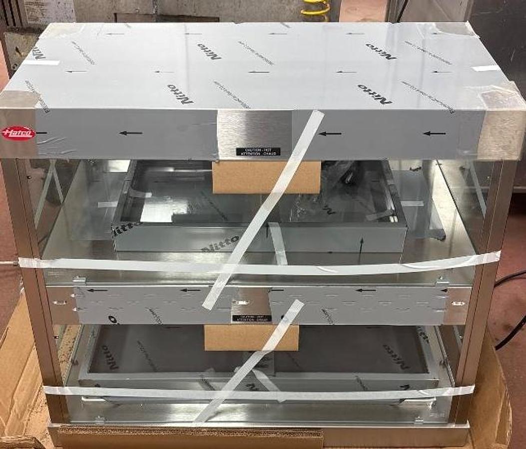 BRAND NEW Hatco GRHD-2PD Heated Glass Display Case - Dual Shelf Merchandiser