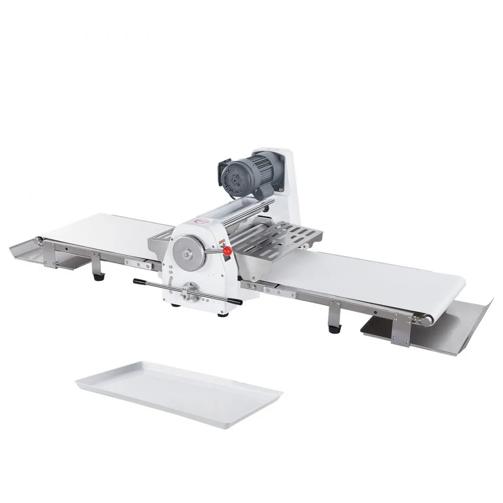 Commercial Dough Sheeter Machine, 19.7-Inch Reversible Puff Pastry Sheeter and Fondant Roller, Electric Dough Roller 0-1.4" Adjustable Thickness, Folding Dough Sheeter for Bakeries, Pastrie