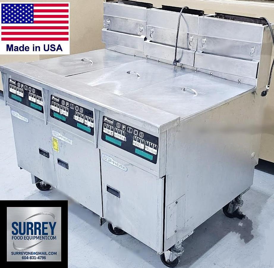 Used Pitco GAS FRYER Solstice Supreme SSH52 - Bank 