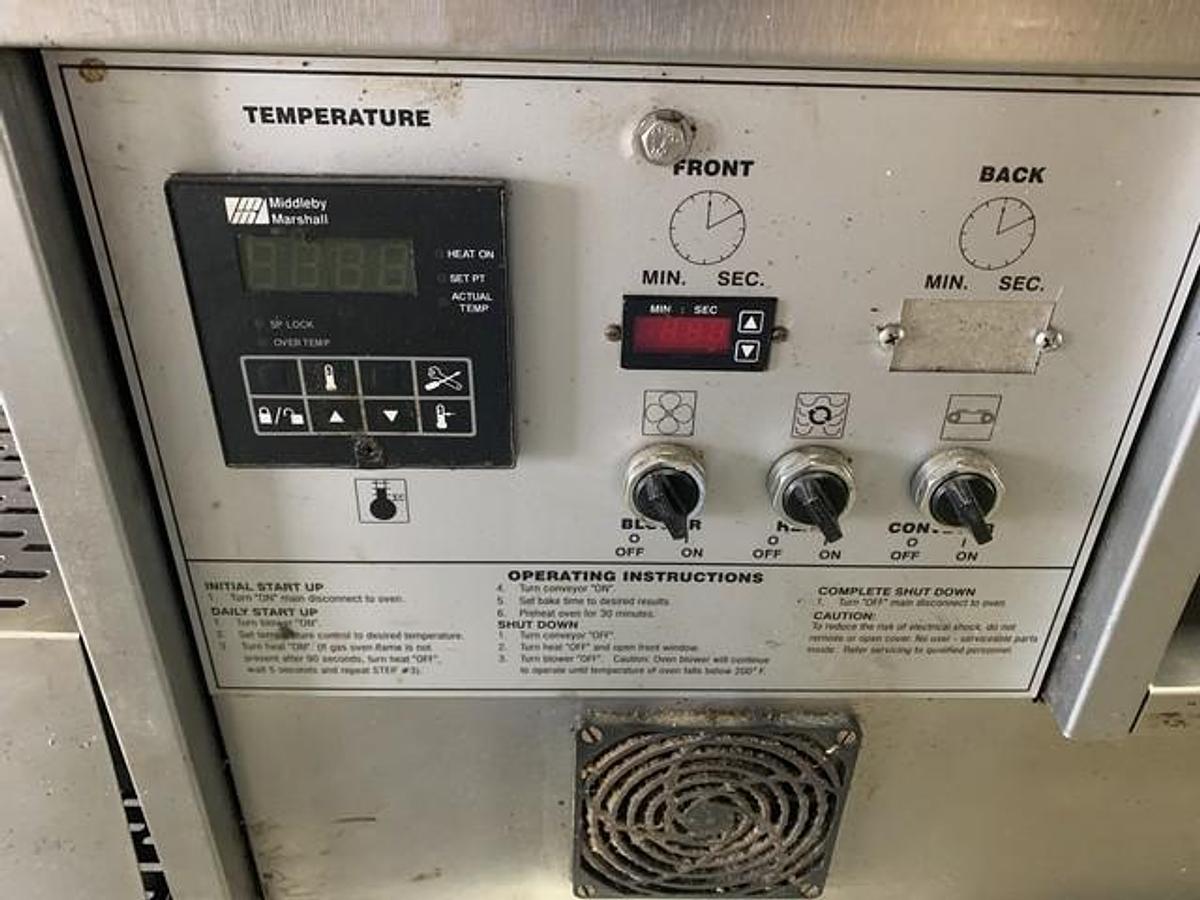 Used Middleby Marshall S/S Dual Pizza Oven