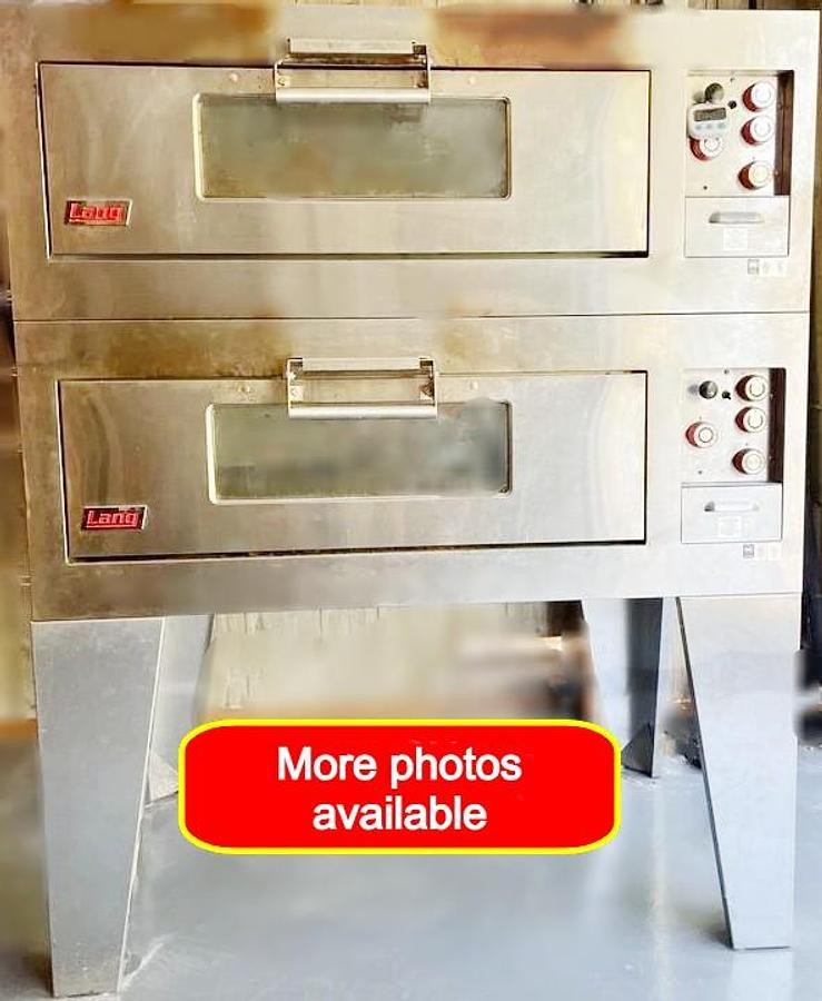 Used Lang D054B2 - Double Deck Oven (208V Phase 1 & 3) perfect for cottage bakery