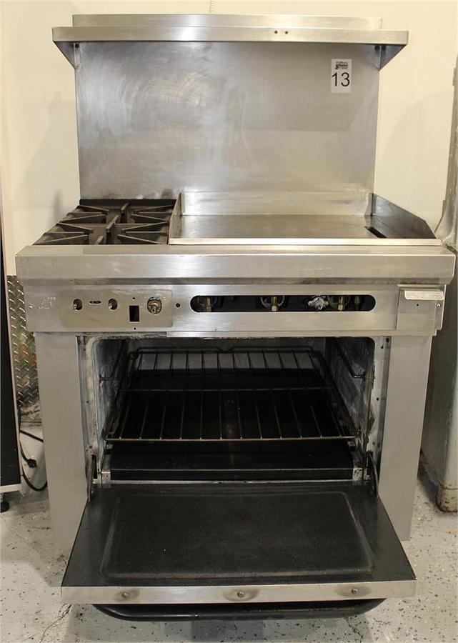 Used Southbend 36" Gas 2 Burner Oven with 24" Griddle