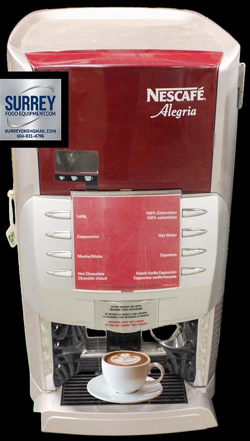 Used NESCAFE ALLEGRIA COUNTERTOP HOT BEVERAGE DISPENSER