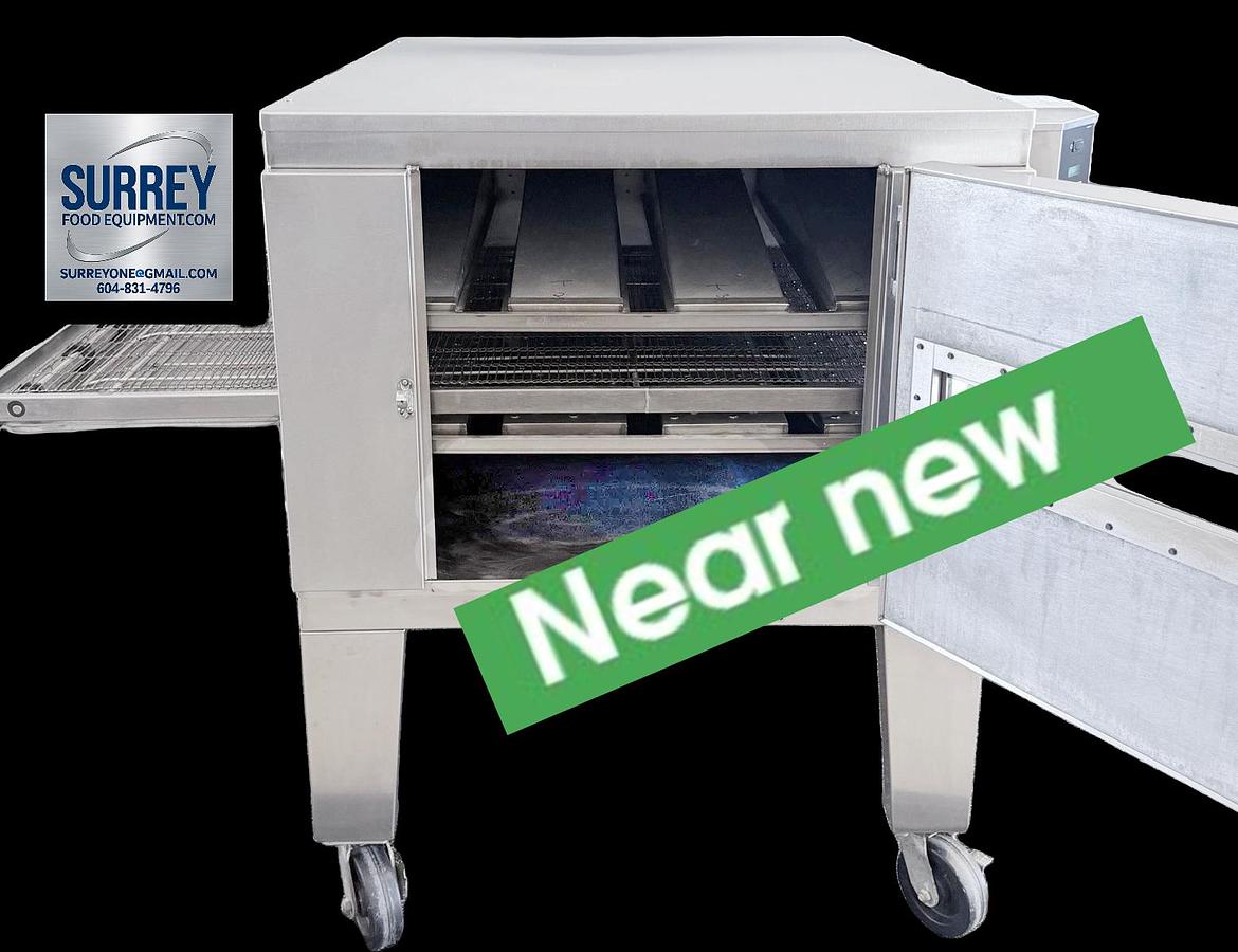 Used incoln Impinger 1450 Single Deck Gas Fired Conveyor Pizza Oven