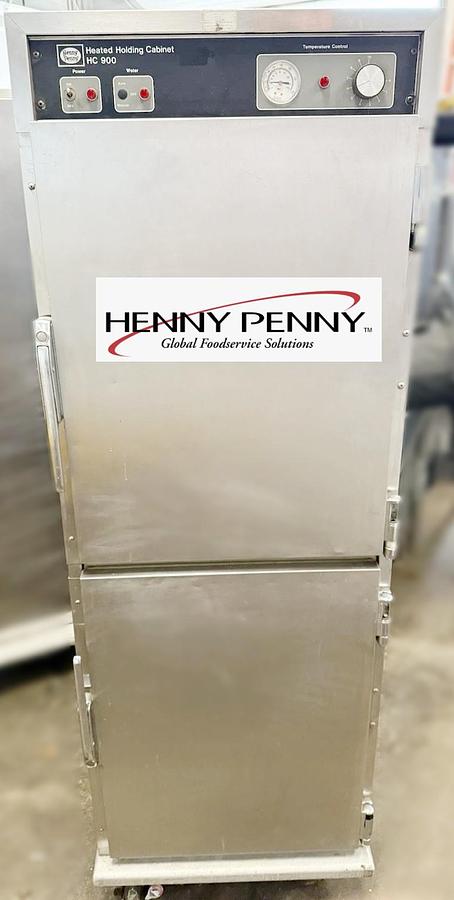 Used HENNY PENNY HC-900 HEATED HOLDING FOOD WARMER TRANSPORT CABINET - with moisterizer