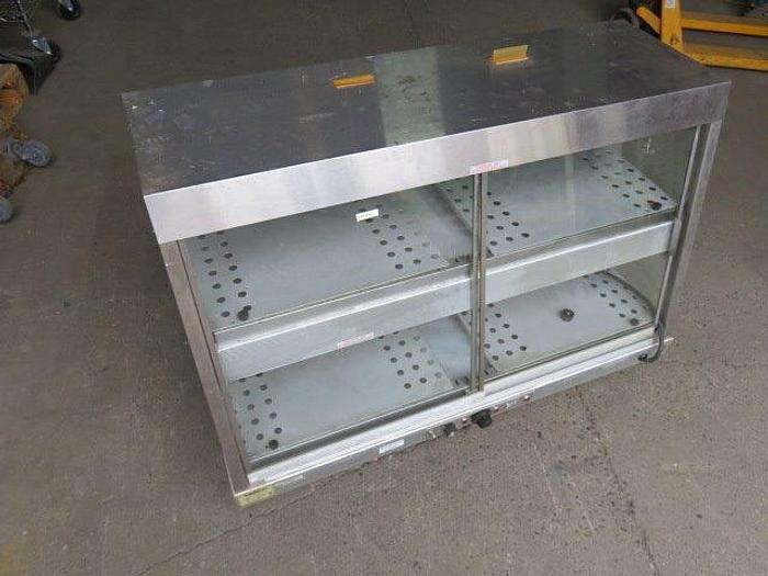 Used Merco countertop heated reach in display case