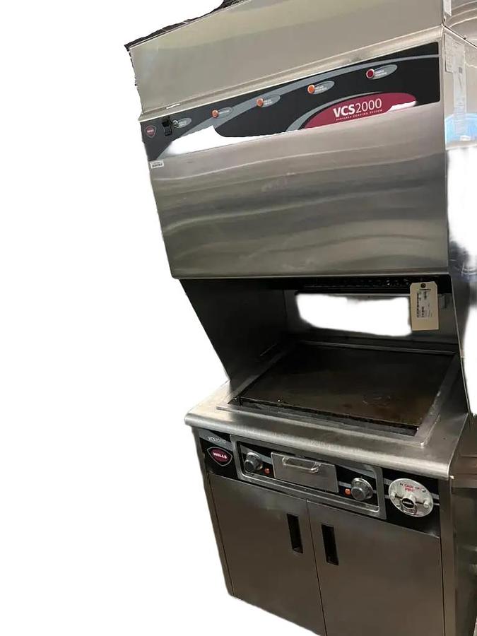Used Electric Wells ventless flat top griddle grill 