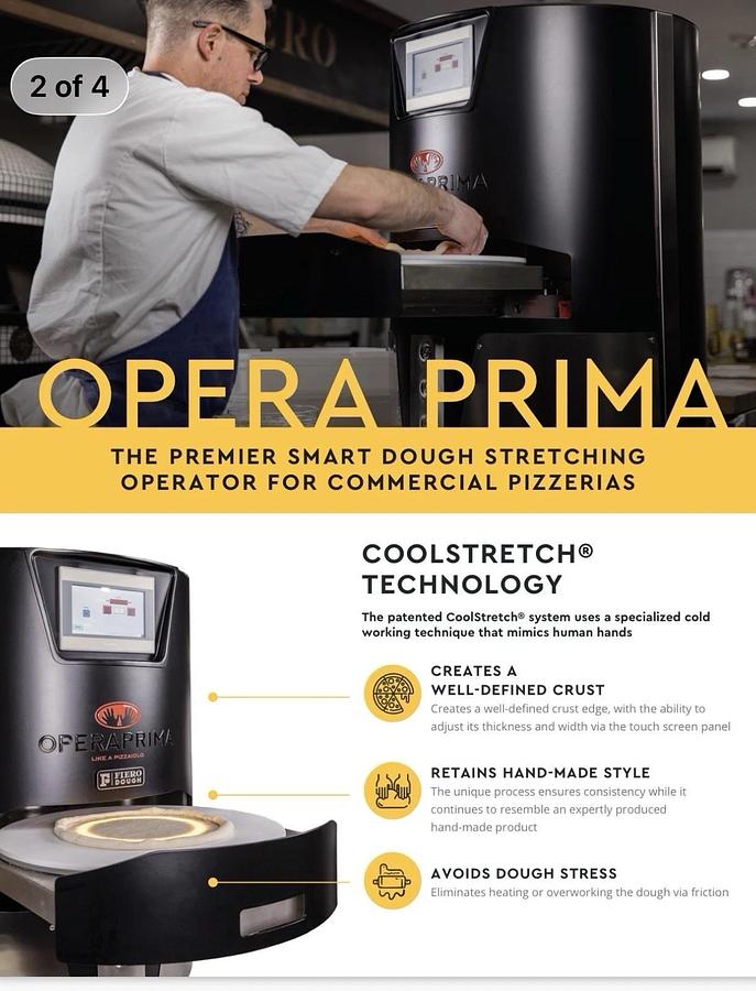 Used OperaPrima Italiaforno Commercial Pizza Shaper -