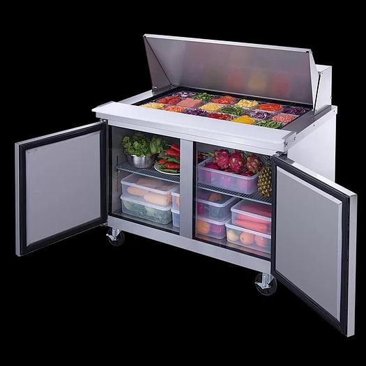 New Air NPT-048-MSA 48″ 2 Door Mega Top Refrigerator