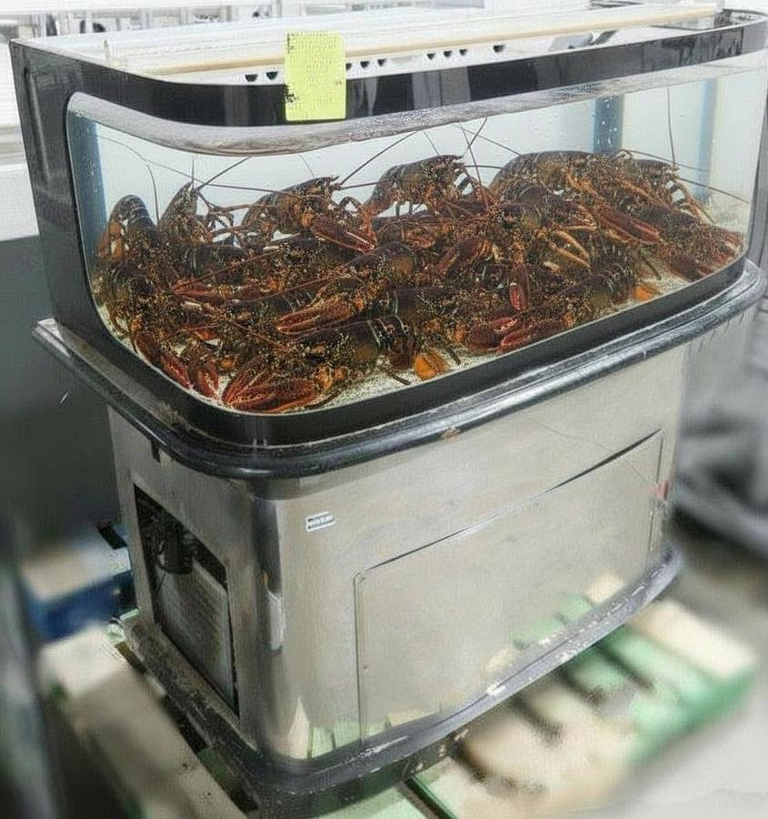 Used Stark lobster tank, on casters