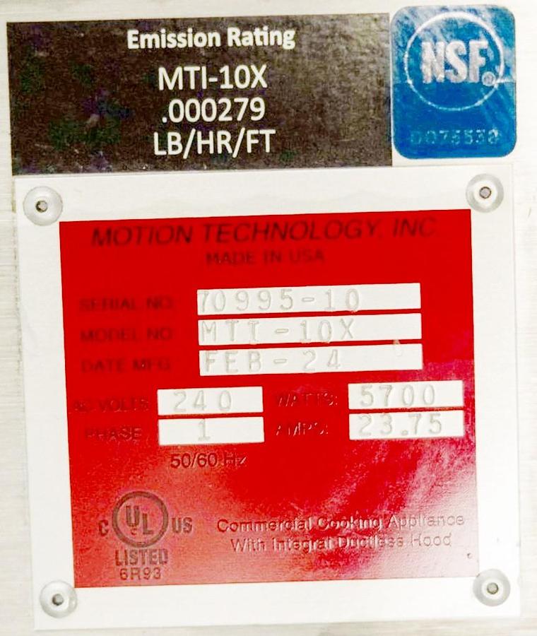 Used Autofry MTI-10X 2.75 Gallon Automatic Vent less Fryer - 208/240V - 2024 model near new