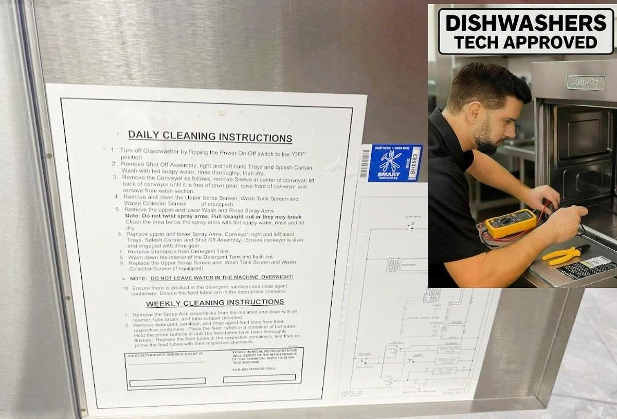 Moyer Diebel - Champion 2022 CG Rotary Glass Washer 208-230V 60Hz 1Ph - Never been used