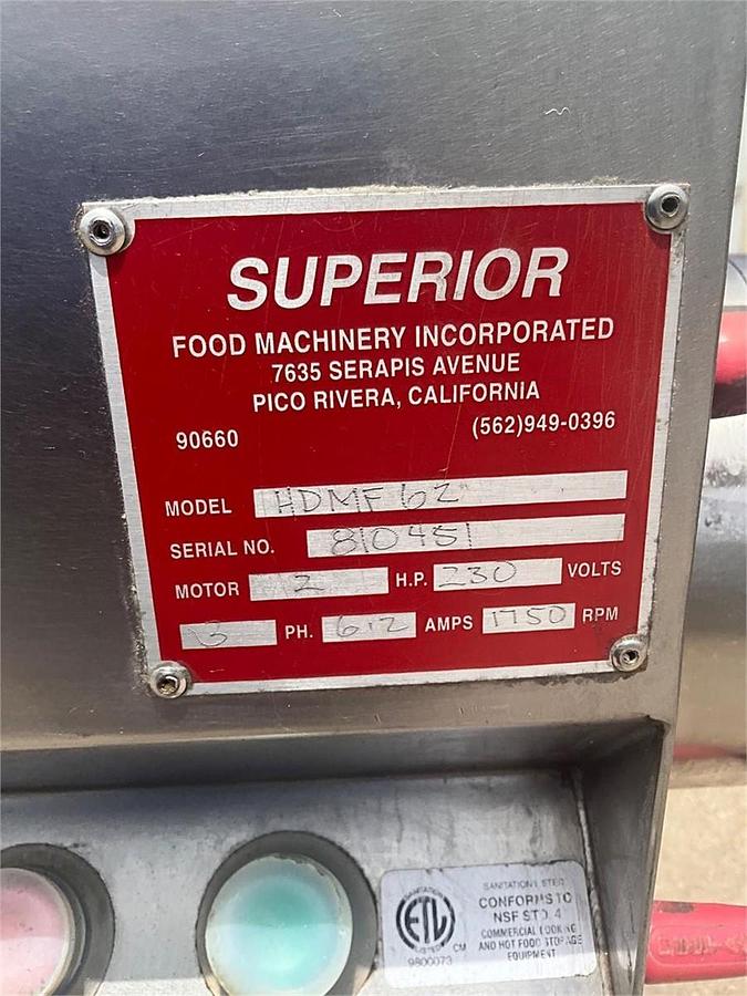 Used Superior masa feeder