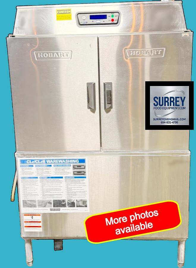 Used Hobart CL44E - High Temp Conveyor Dishwasher w/ Water Tank Heat Booster