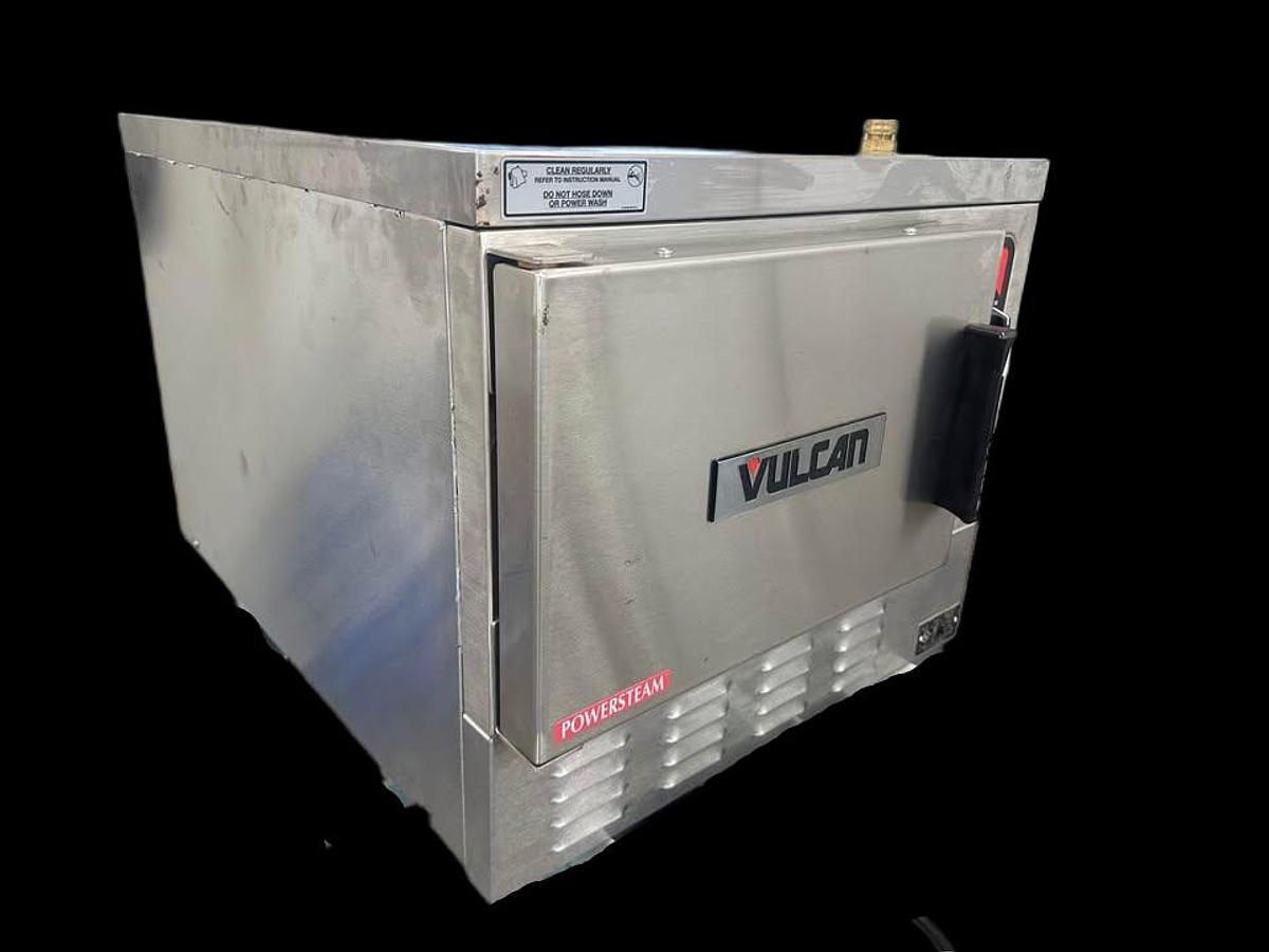 Used Vulcan Model C24EA3 3 Pan Convection Steamer - warranty