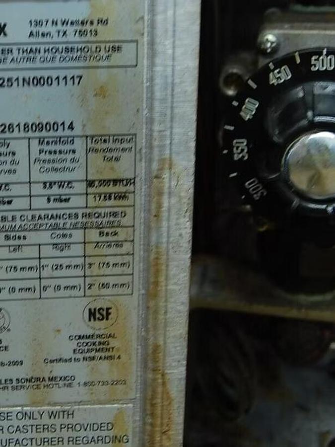 Used Bakers Pride 251 Natural Gas Double Deck Stone Pizza Oven - excellent conditon