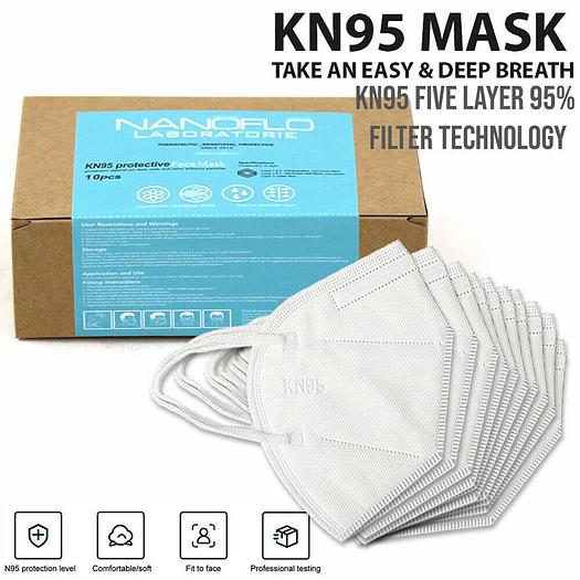 Face Masks - KN95 10 - 20 - 50 -100-1000-10000 - 24000 PACKS