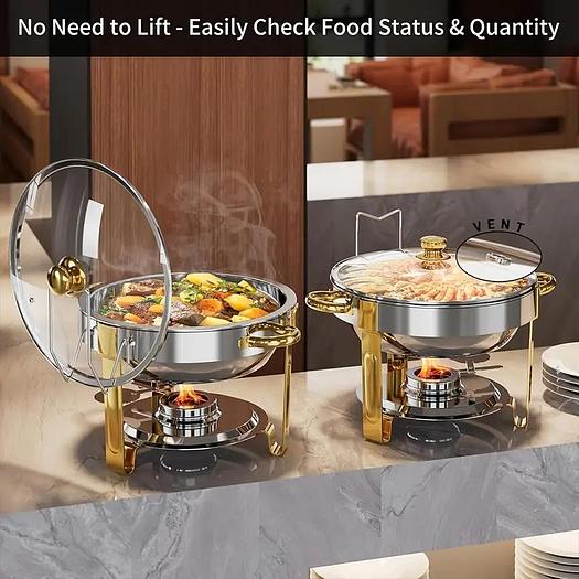 Round chafing dish