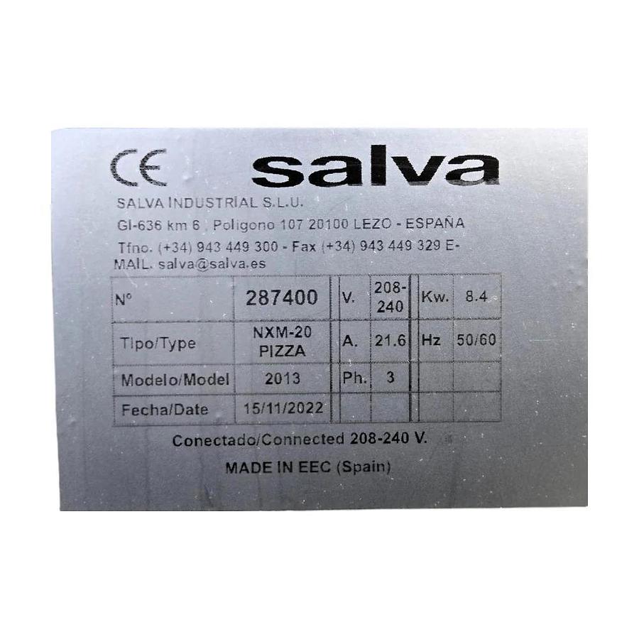 Used Salva NXM-20 Pizza 2013 Electric Pizza Oven