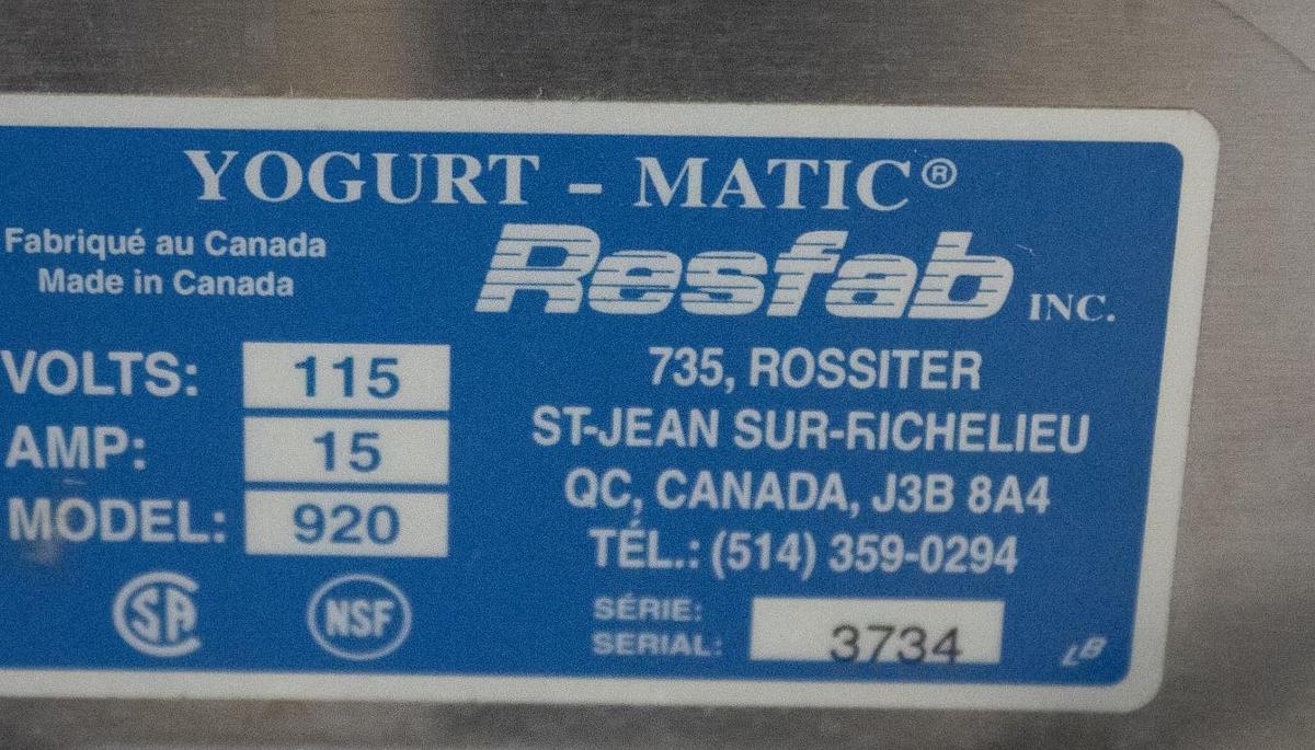 Used Resfab Yogurt Puck Blender