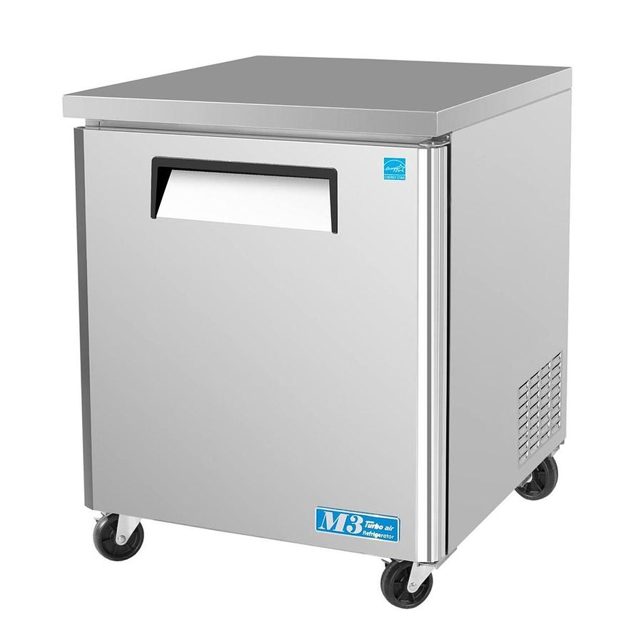 Used Brand new Turbo Air 27” undercounter freezer on casters
