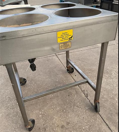 Used Belshaw Glazing Warmer on Casters - 4 hole