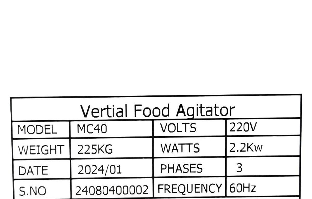 Used Nella MC40 Planetary Mixer - 40 Qt - NELLA
