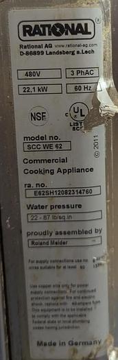 Refurbished Rational SCC WE62 Combi Oven With Ultravent Condensation Hood