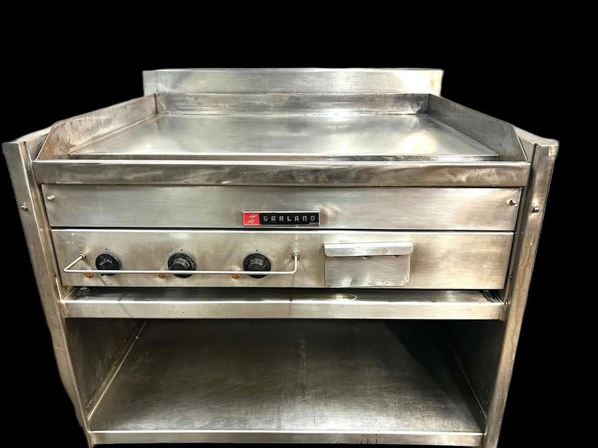 Used Garland 36" Electric Griddle on Stand