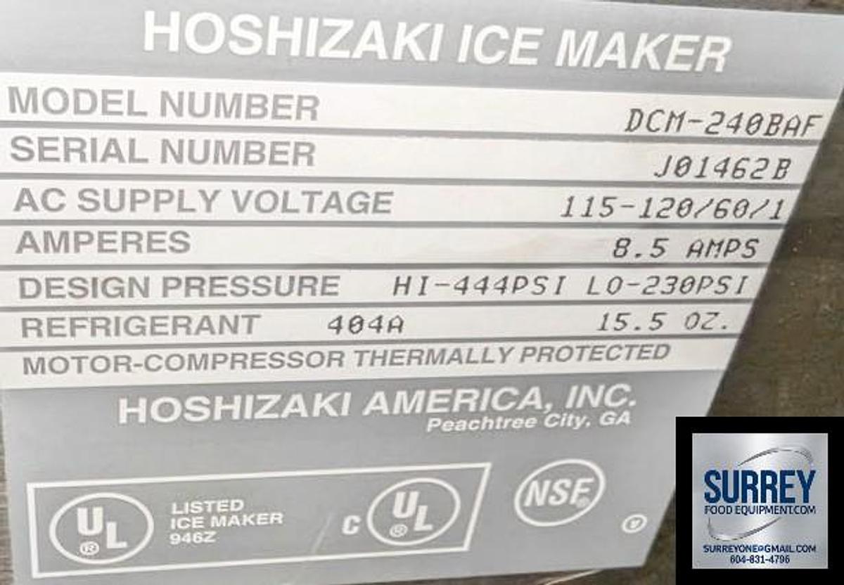 Used Hoshizaki Countertop Commercial Ice and water Machine