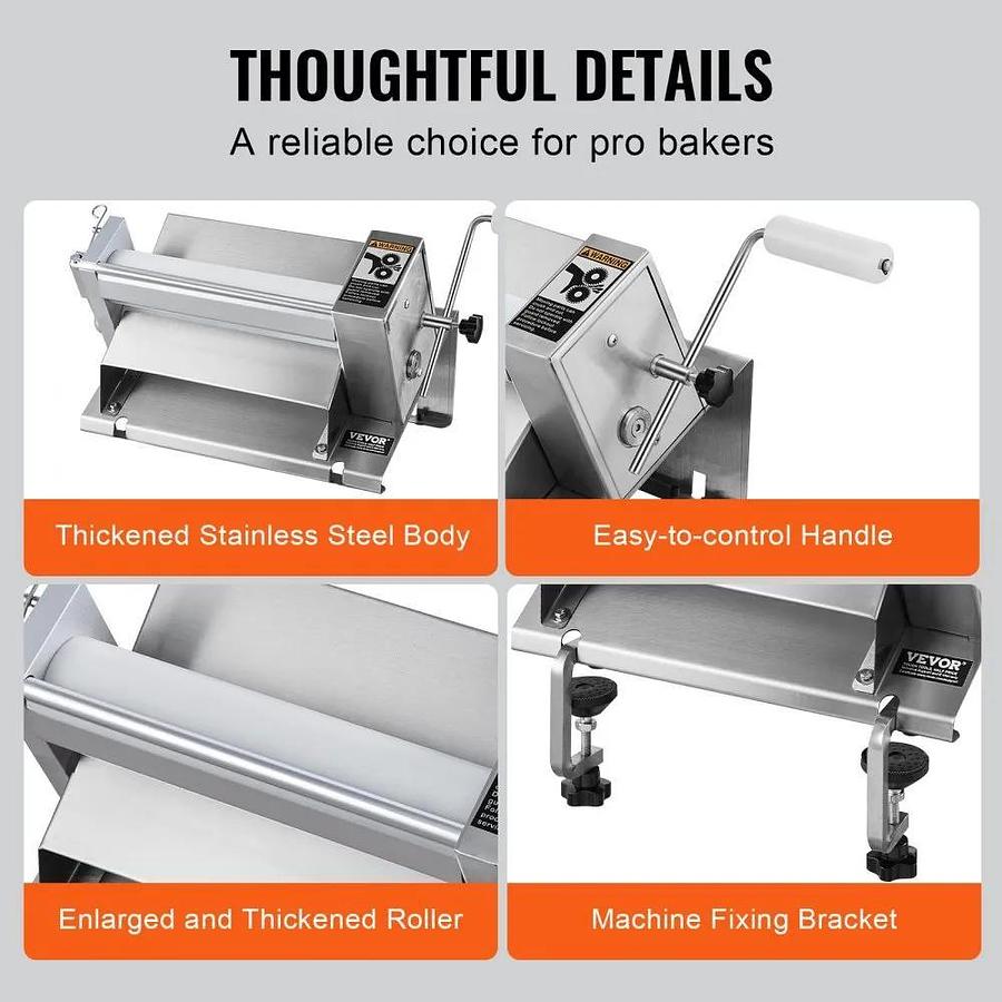Used Manual Dough Sheeter Machine, Puff Pastry Sheeter and Fondant Roller