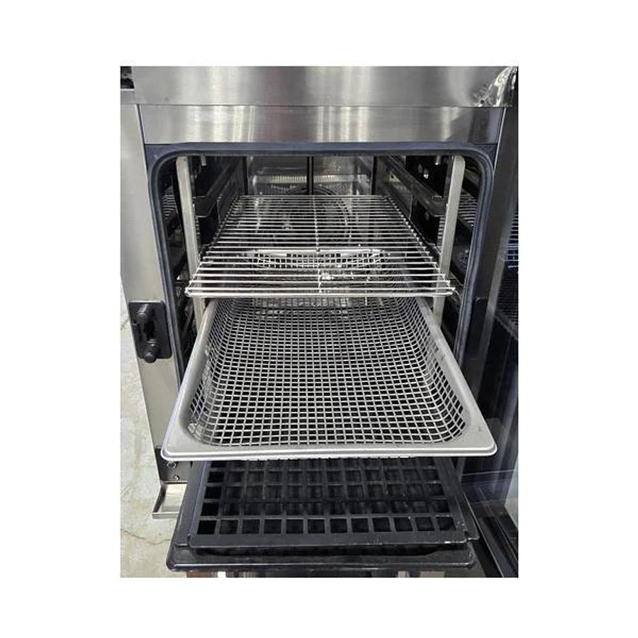 Used Unox XAVC-0511-EPRM Electric Countertop Combi Oven with XAVHC-HC11 Ventless Hood and Stand