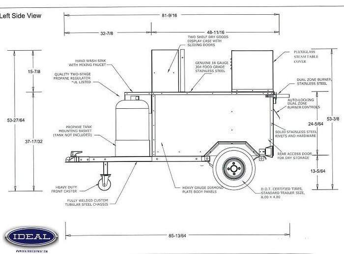 Super duper hot dog cart - financing available