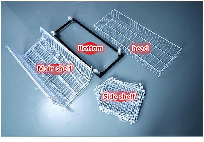 5 layer Grid Shelf Shelves Retail Display 20*19*55