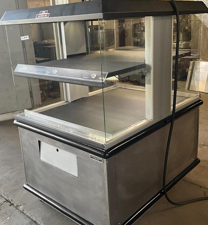 Used Custom deli 2 tier food warmer heated cabinet