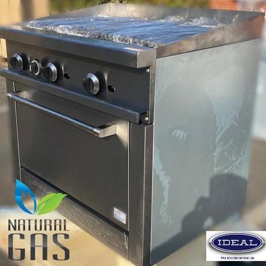 36" char broiler with oven below