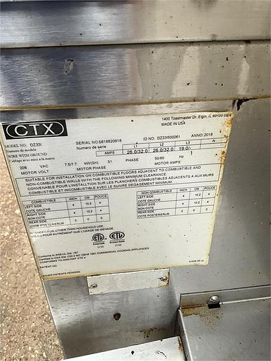 Used 2019 CTX conveyor oven Model DZ331
