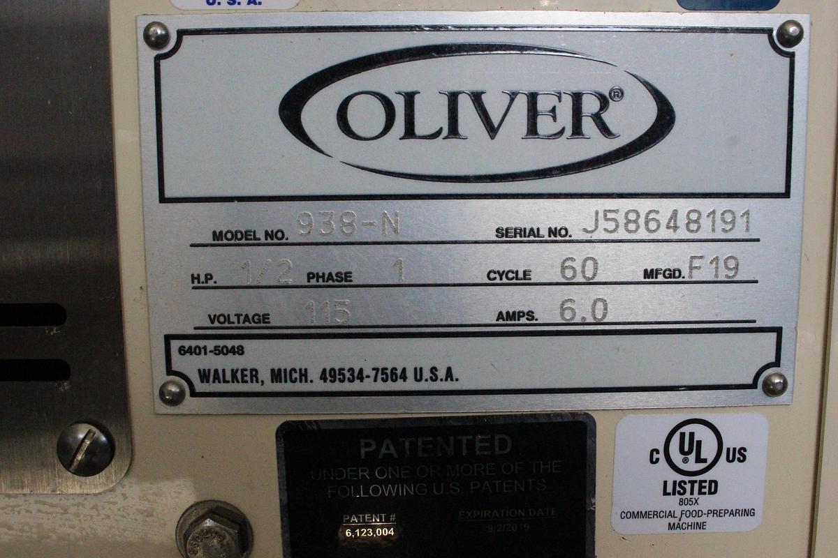 Used Oliver 938-N Bread Slicer