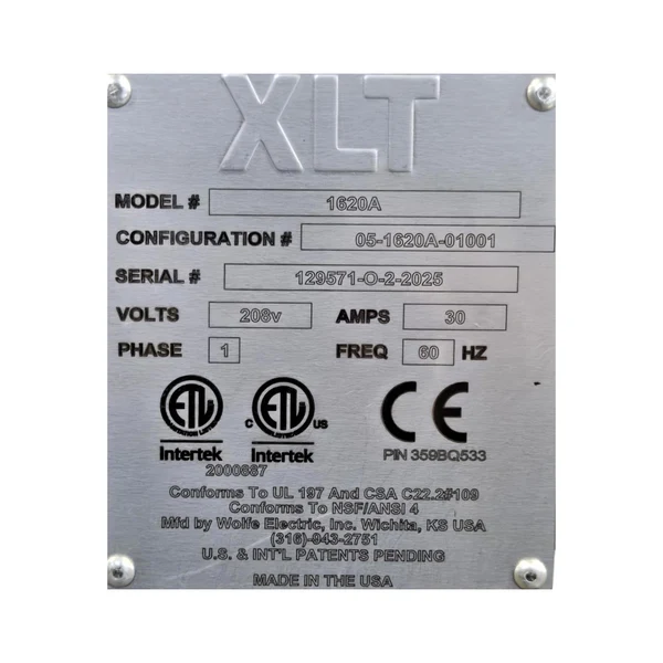 Used XTL 1620A Countertop Double Electric Conveyor Oven