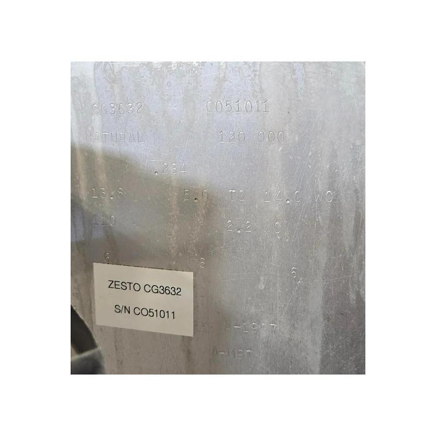 Used Zesto CG3632 Double Stacked Conveyor Pizza Oven - Nat Gas -WARRANTY