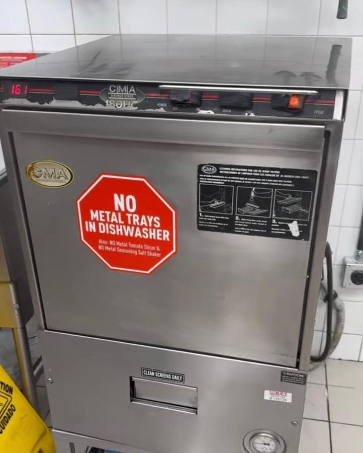 Used CMA UNDERCOUNTER HIGH TEMP DISHWASHER