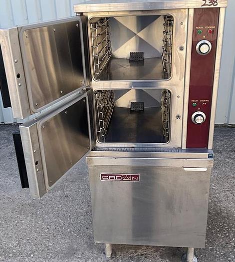 Refurbished Crown Steam DCX-2-24 24" (2) Compartment Direct Steam Convection Steamer