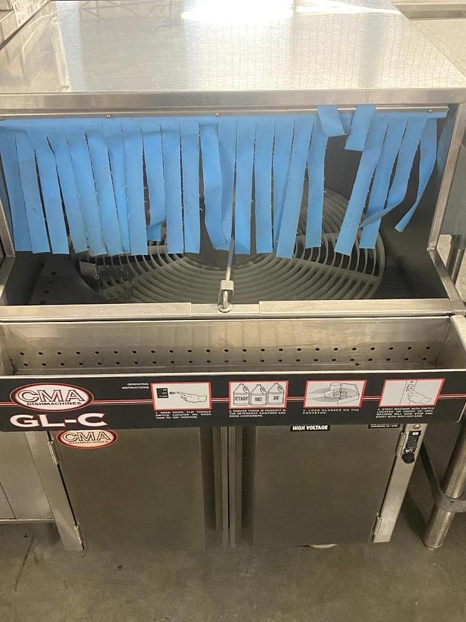 Used CMA model GL-C rotary Glass Washer