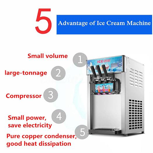 3 FLAVOR SOFT SERVE MACHINE